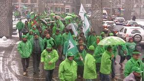 Grève générale : la CSC à Liège