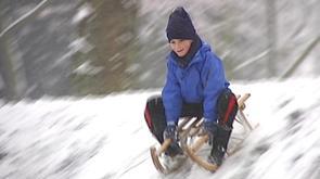 Liège : les joies de la neige, enfin !