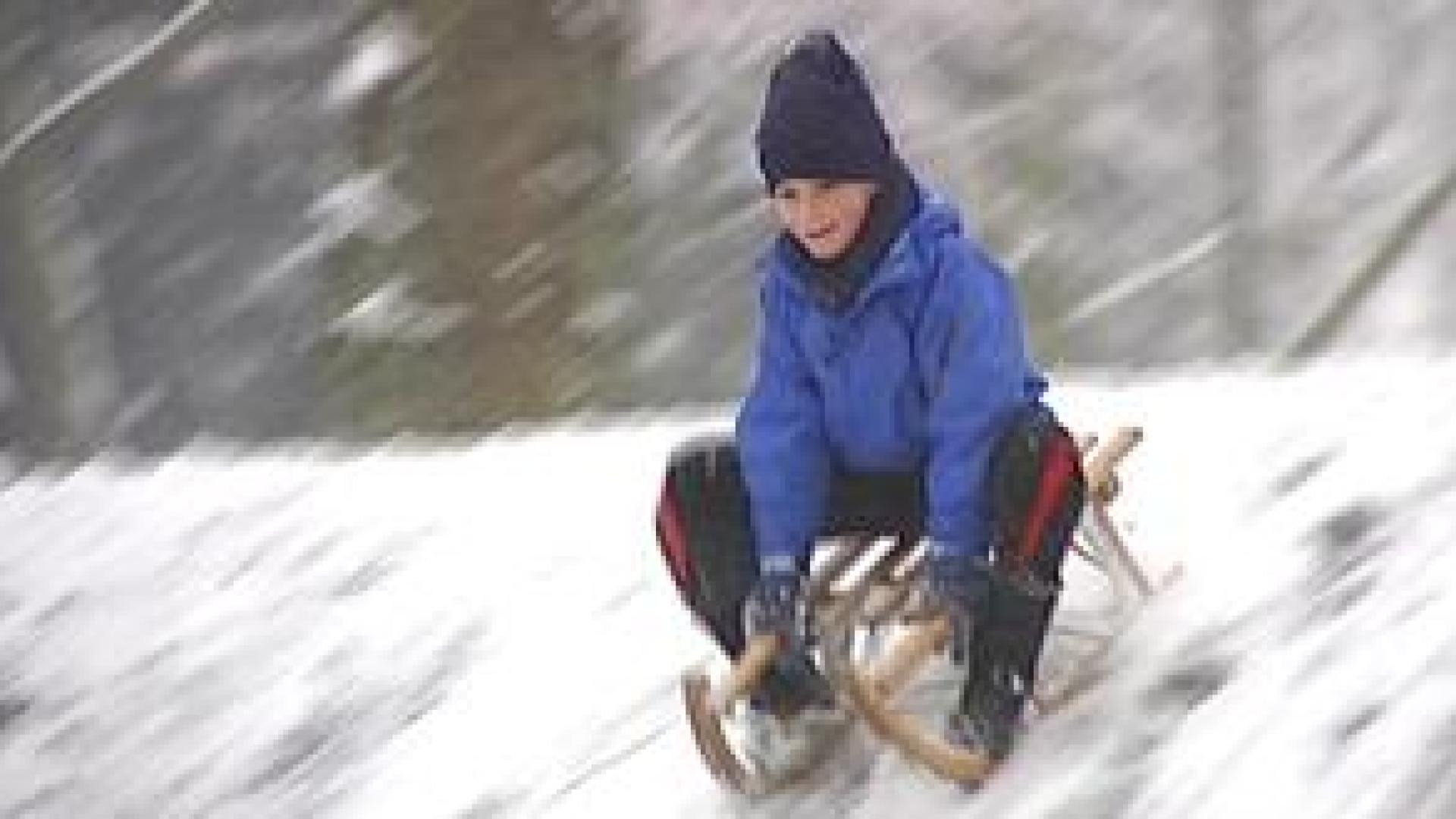 Liège : les joies de la neige, enfin !