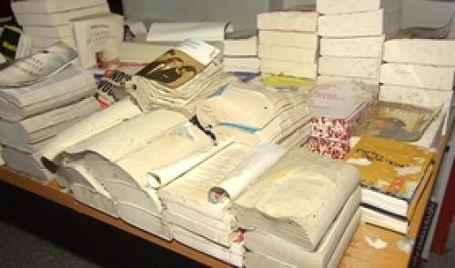 Une librairie hutoise inondée