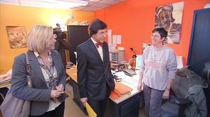 Le Premier Ministre Elio Di Rupo en visite au CPAS de Liège