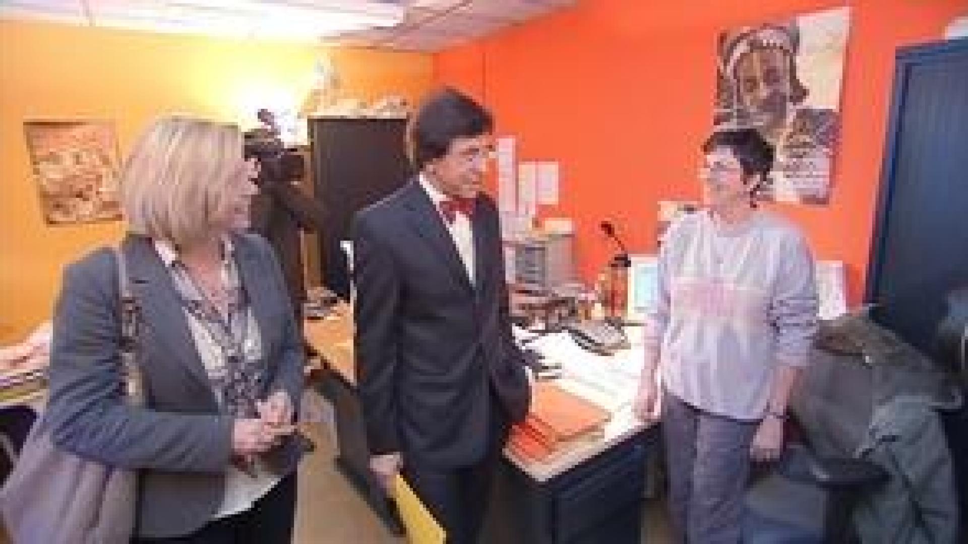 Le Premier Ministre Elio Di Rupo en visite au CPAS de Liège