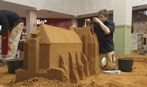 Châteaux de sable à Belle-Ile