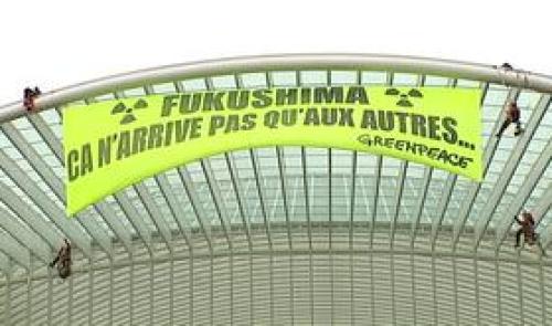 Greenpace manifeste aux Guillemins