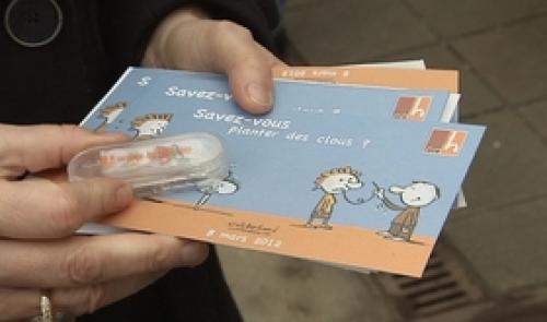 Journée de la femme : les élus CdH dans les gares