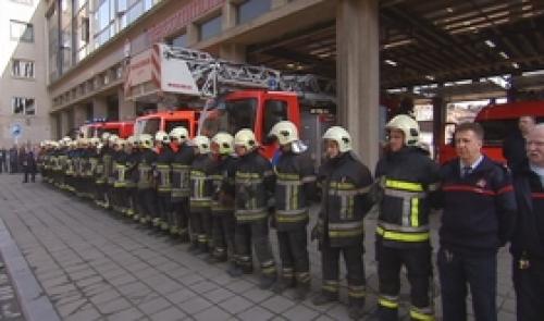 Minute de silence chez les pompiers liégeois