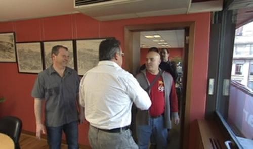 Meister : rencontre de représentants syndicaux belges et français
