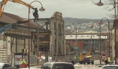 Seraing: le mur rue Cockerill démoli aujourd'hui