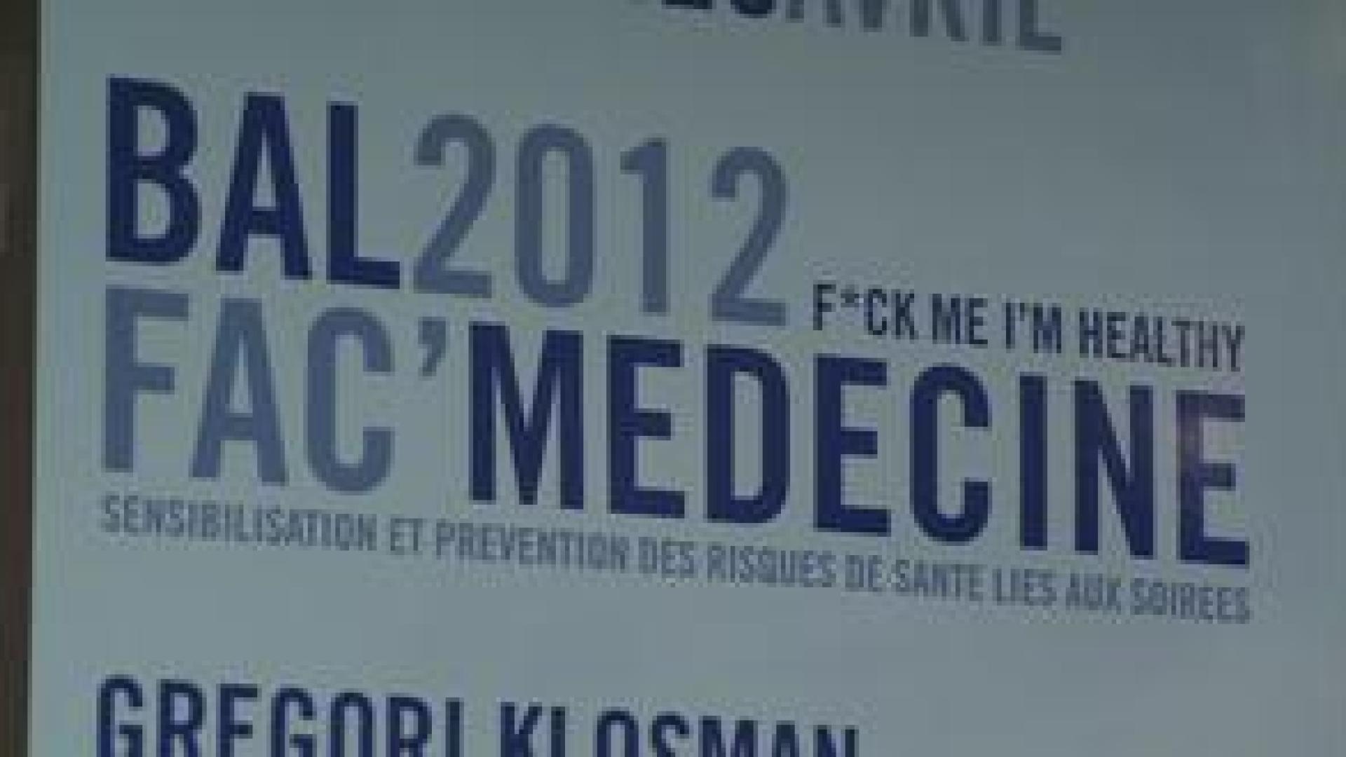 Le bal de médecine se double d'une action de prévention