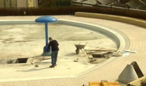 Travaux à la piscine de Wegimont