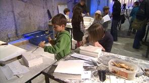 Animation tailleur de pierre àl'Archeoforum