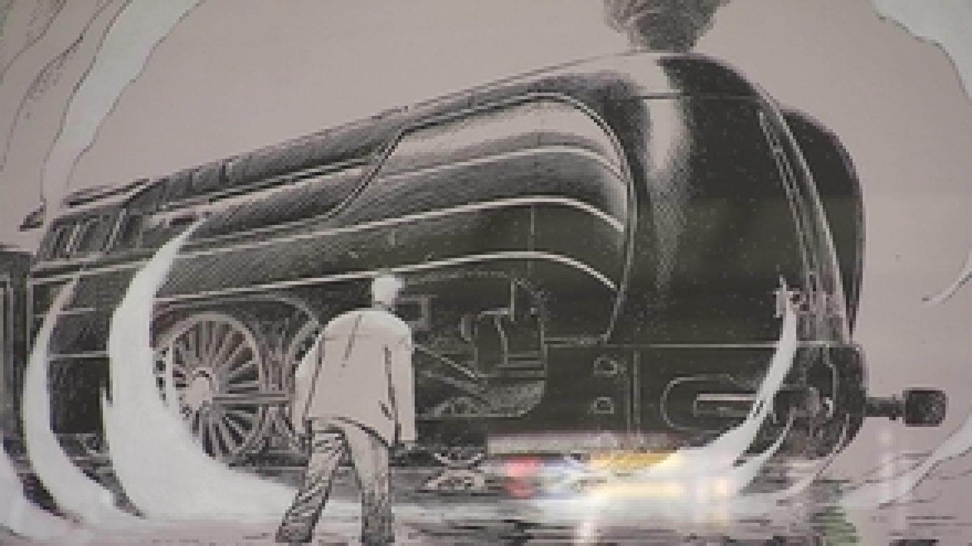 François Schuiten expose  La douce  à la gare des Guillemins