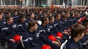 Les cadets de l'école du feu à l'honneur