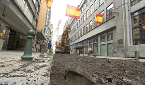 Travaux rue de l'Université à Liège