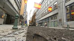 Travaux rue de l'Université à Liège