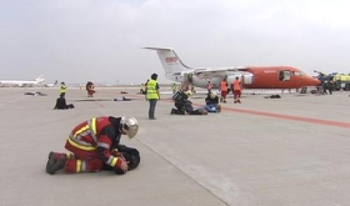 Exercice catastrophe à Liège Airport