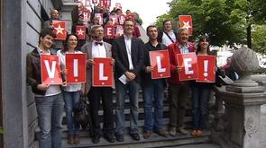 Présentation de la liste PTB à Liège.