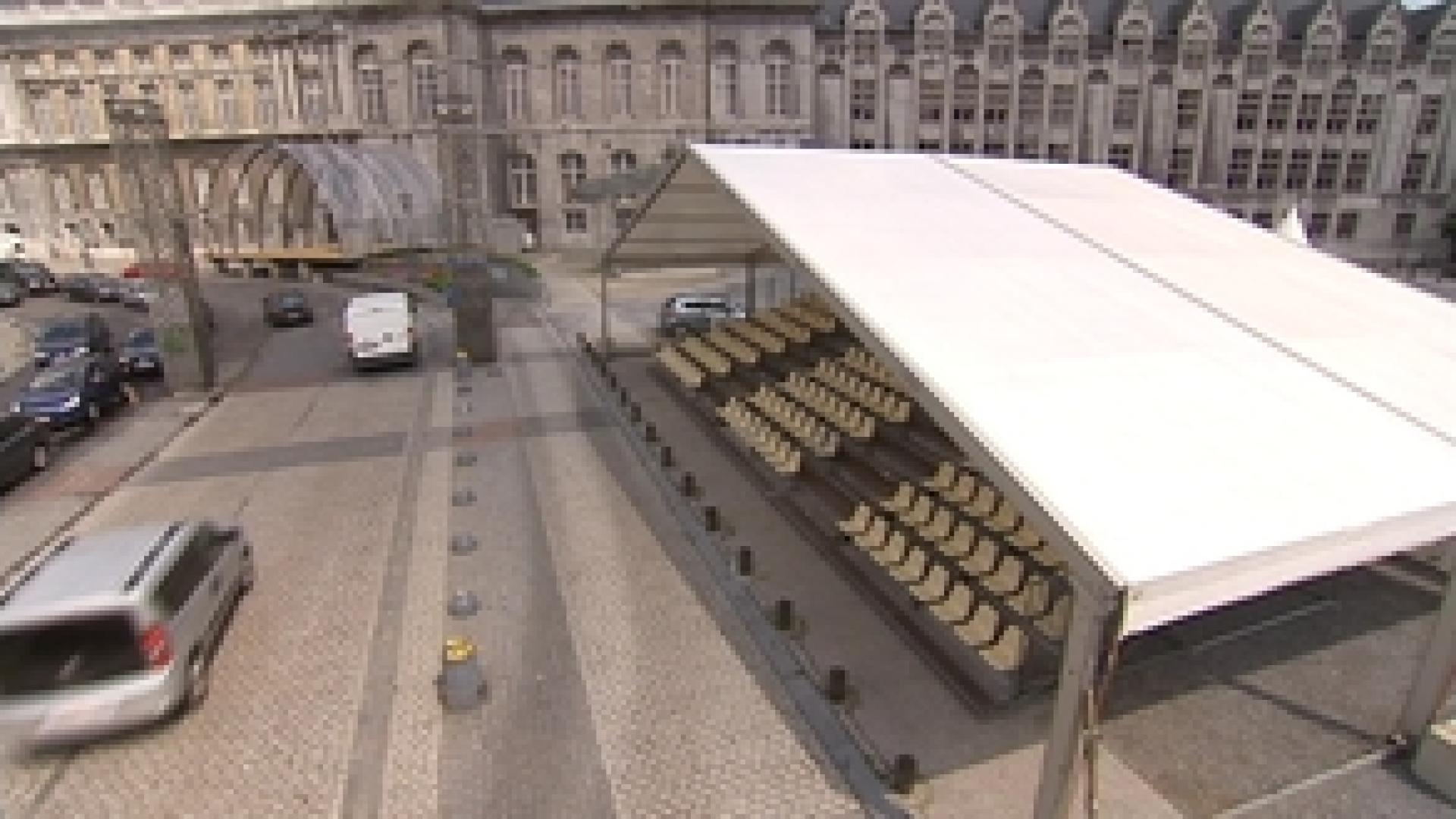 Tour de France : préparatifs à Liège
