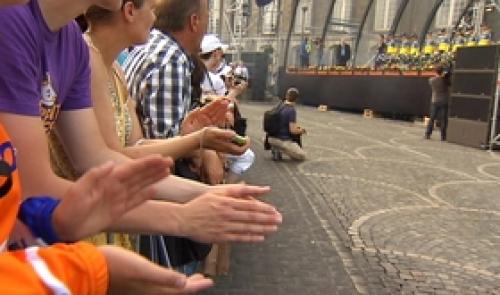 Présentation des coureurs du Tour de France.
