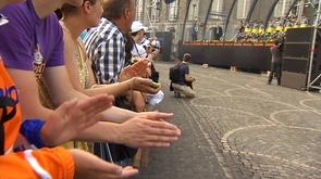 Présentation des coureurs du Tour de France.