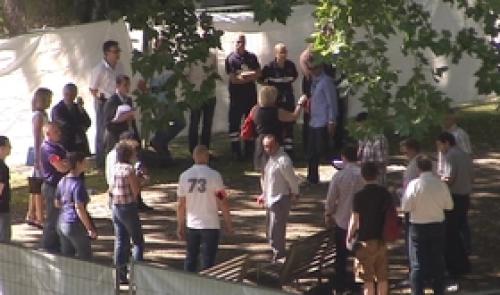 Meurtre homophobe : reconstitution au parc d'Avroy