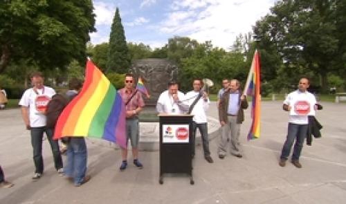 Manifestation contre les agressions homosexuelles