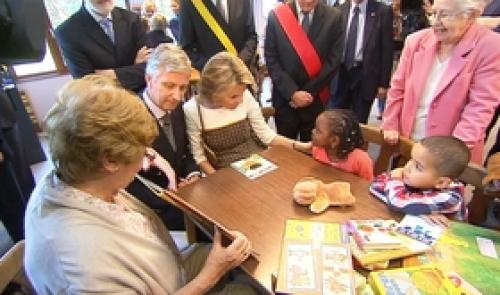 Philippe et Mathilde présents à Liège ce matin