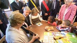 Philippe et Mathilde présents à Liège ce matin