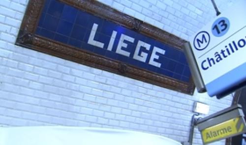 Liège dans le métro parisien