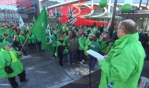 CSC : rassemblement à la Médiacité