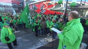 CSC : rassemblement à la Médiacité