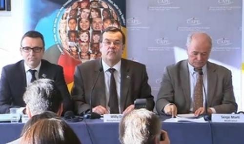 Conférence de presse commune Liège - Astana à Paris