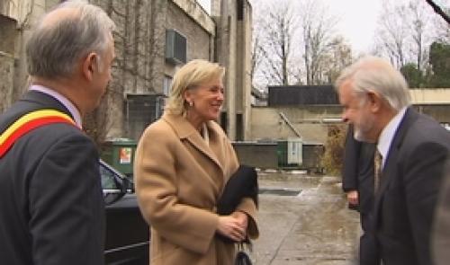 Cyclotron : visite de la princesse Astrid