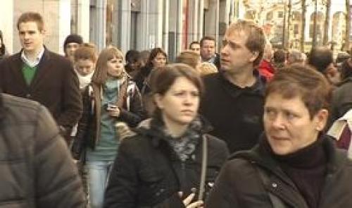 Affluence pour les achats de Noël