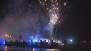 Feu d'artifice de minuit à Liège
