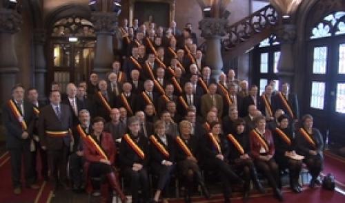 Les 84 bourgmestres de la Province réunis
