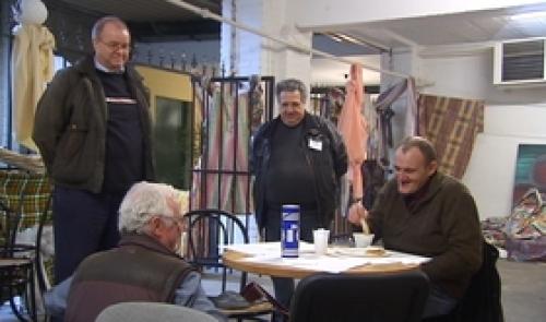Un bar à soupe de la Croix Rouge à Herstal