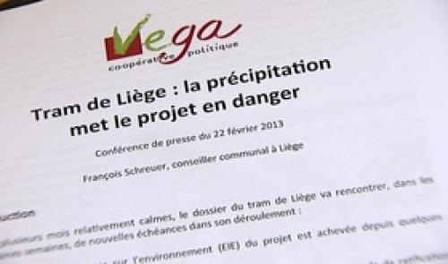 Véga : trop tôt pour ratifier le partenariat avec la SRWT sur le tram