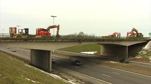 Flémalle : démolition du pont