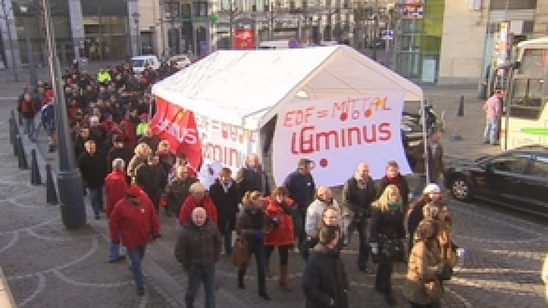 EDF Luminus : manifestation à Liège