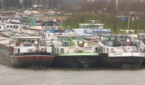 Barrage temporaire par les bateliers mécontents