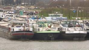 Barrage temporaire par les bateliers mécontents