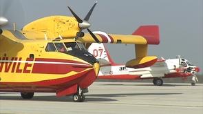 Des canadairs français dans les Fagnes