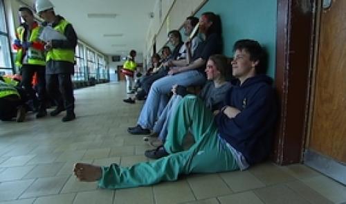 Hannut : exercice catastrophe au collège Sainte-Croix