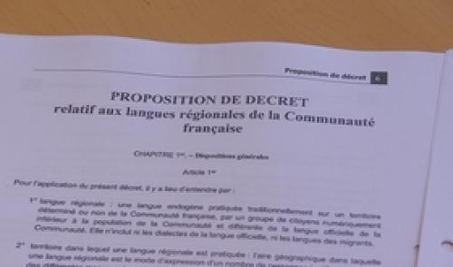 Langues régionales : proposition de décret