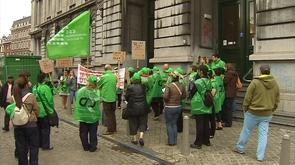 Le personnel d'entretien de l'ULG en grève