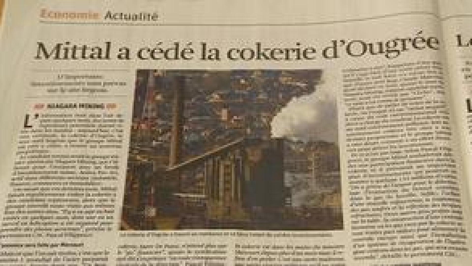 Le rachat de la cokerie d'Ougrée n'est qu'une rumeur