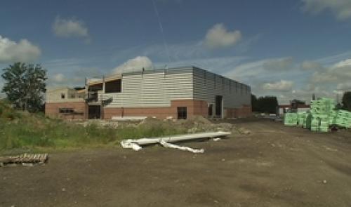 Verlaine : visite du chantier du hall omnisports