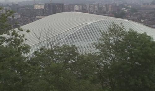 Gare Calatrava : la grande verrière pas encore nettoyée