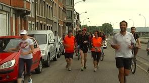 Parti de Herstal, le papa-joggeur a rejoint Angers mardi soir